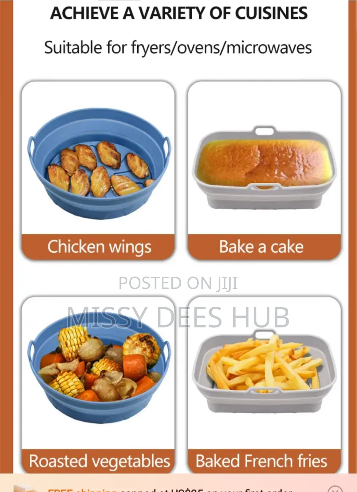 Foldable Air Fryer Liner