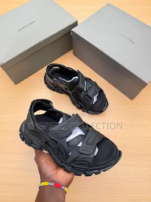 Photo - Balenciaga Track Sandals (Black)