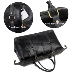 Quality Waterproof Material Duffle Bag || Black