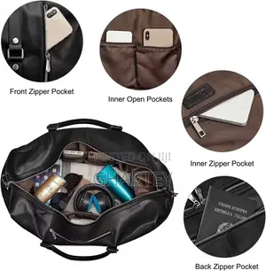 Quality Waterproof Material Duffle Bag || Black