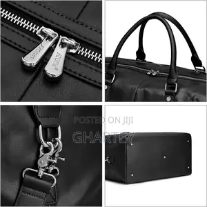 Quality Waterproof Material Duffle Bag || Black