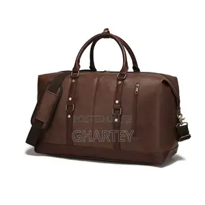 Photo - Quality Waterproof Leather Material Duffle Bag || Coffee