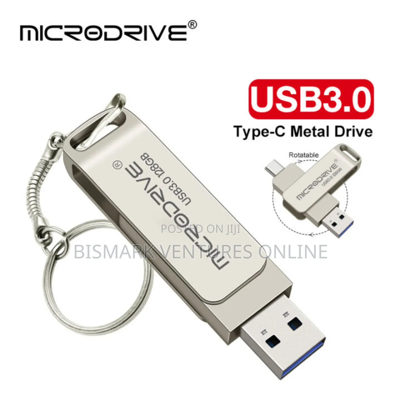 2 in 1 Otg 128g Pen Drive Metal