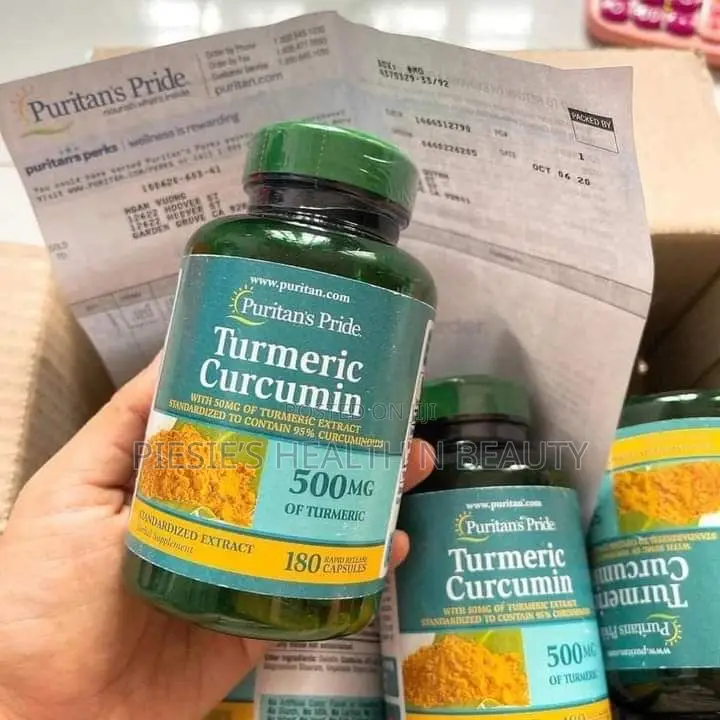 Puritan's Pride Turmeric Curcumin 500mg 180 Capsules
