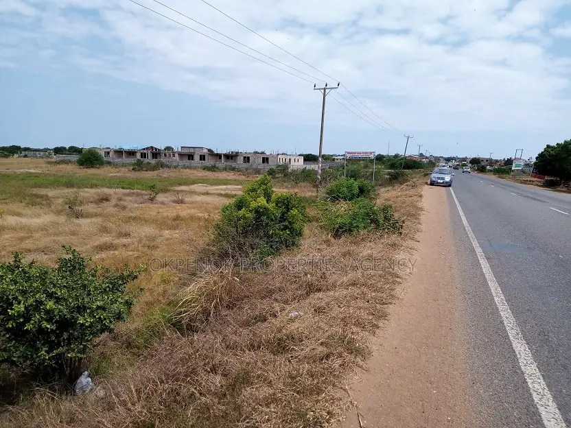 13acres of Roadside Land for Sale at Prampram