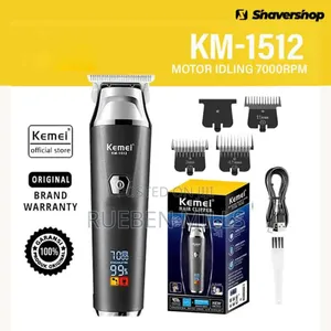 Black Stainless Steel 7000rpm Salon Detailer Beard Trimmer
