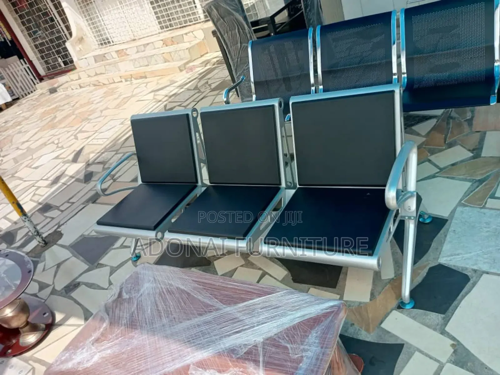 3 in 1 Reception Chair Gum (Ash and Black)