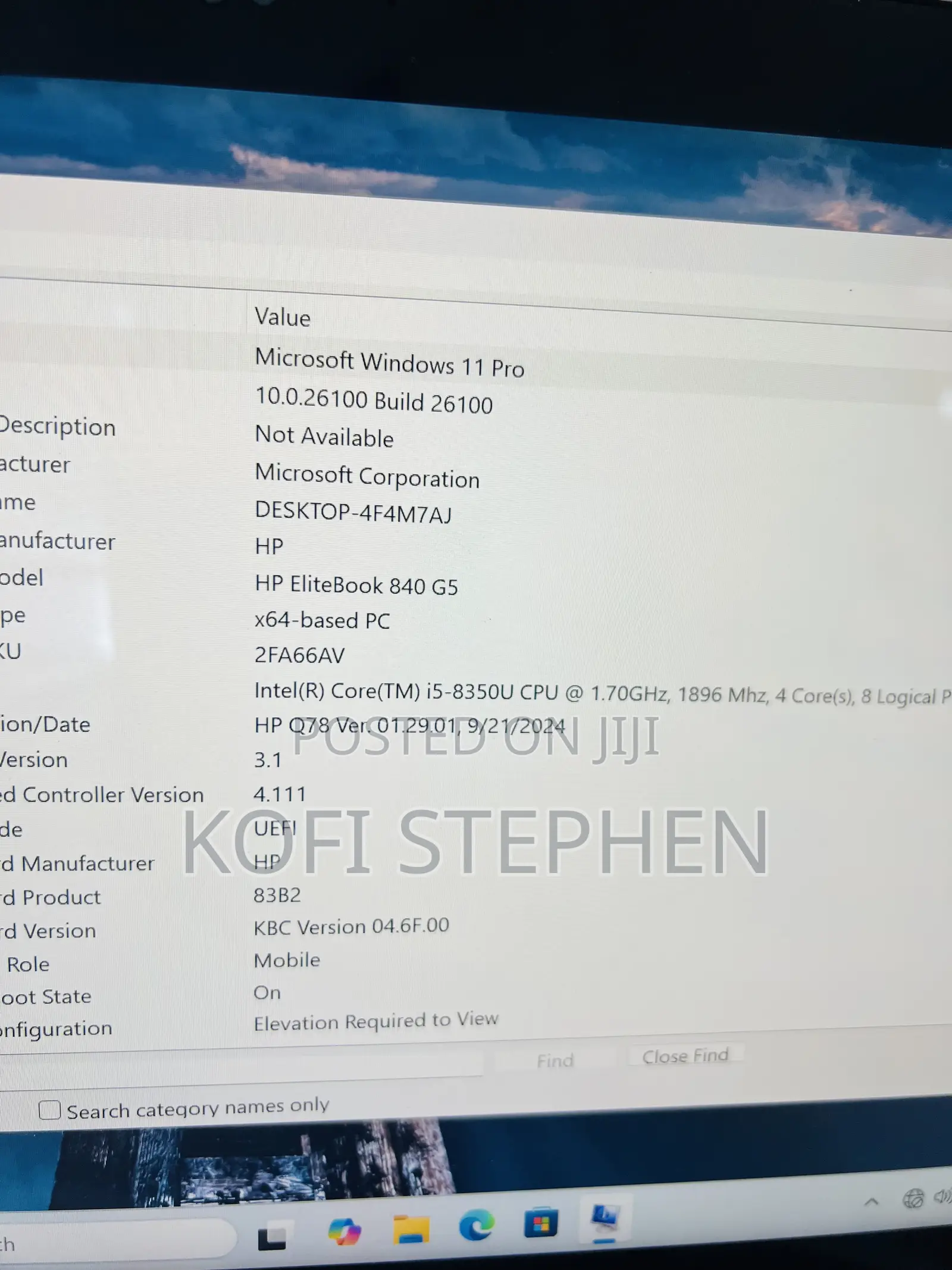 Laptop HP EliteBook 840 G5 8GB Intel Core I5 SSD 256GB