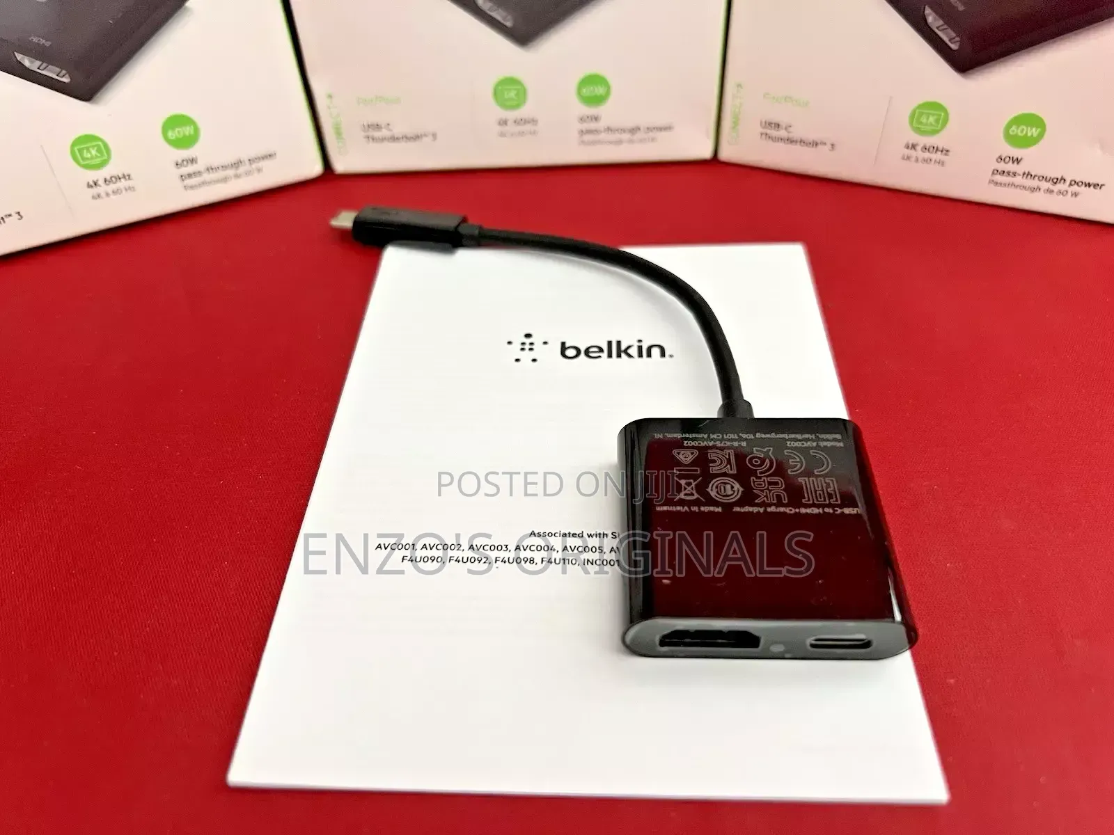 Usb-C to Hdmi + Pd Charging Belkin Brand Type-C to Hdmi