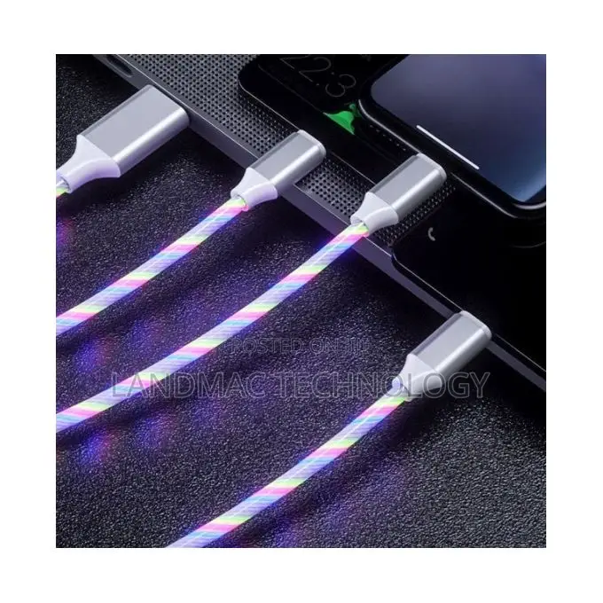 3-in-1 Lighted Charging Cable for Apple/Android/Type-C