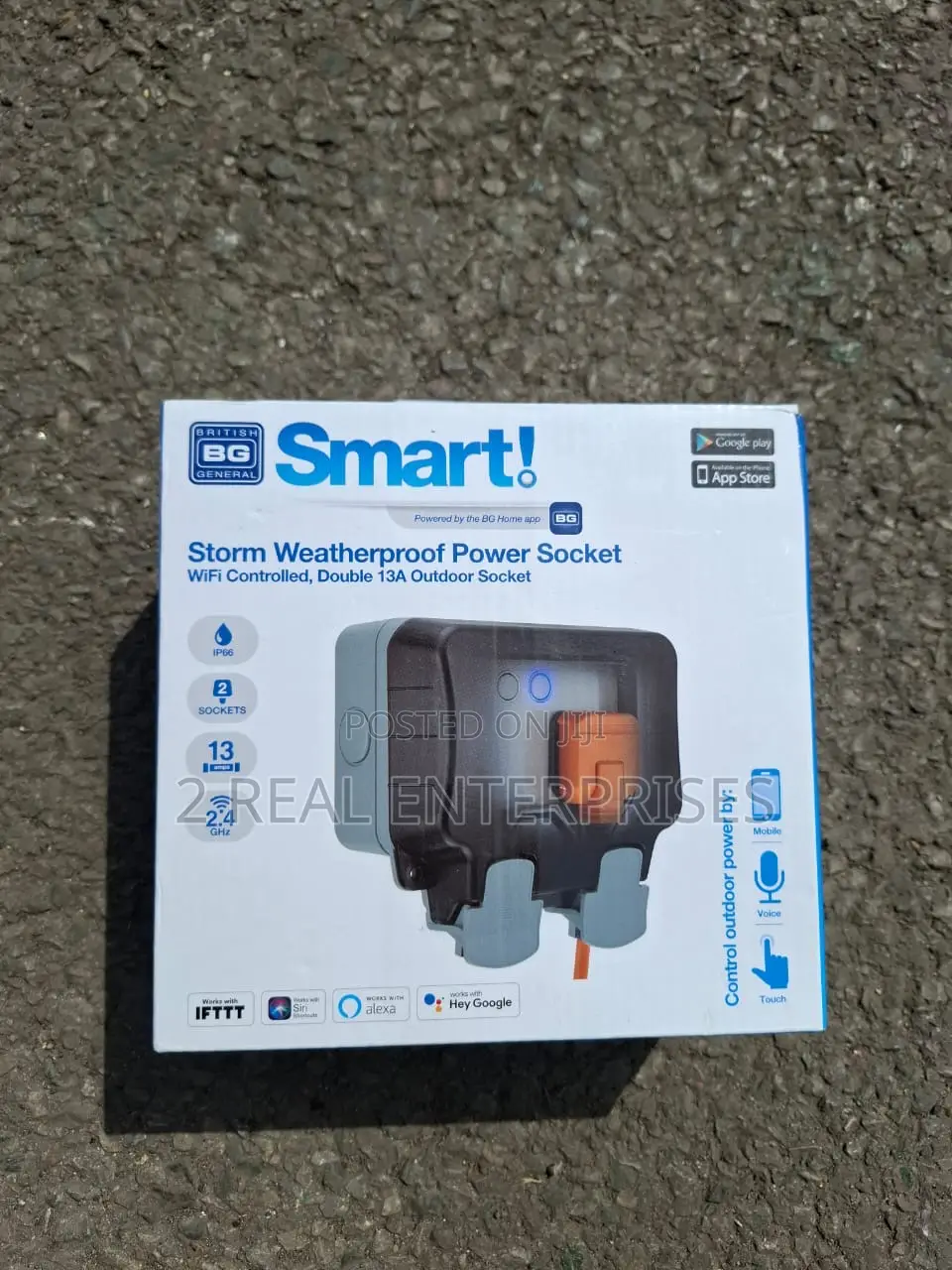 Bg Smart Storm Weatherproof Power Socket Double 13 Amp