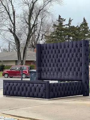 Imported Gray Bed Frame All Sizes Are Available