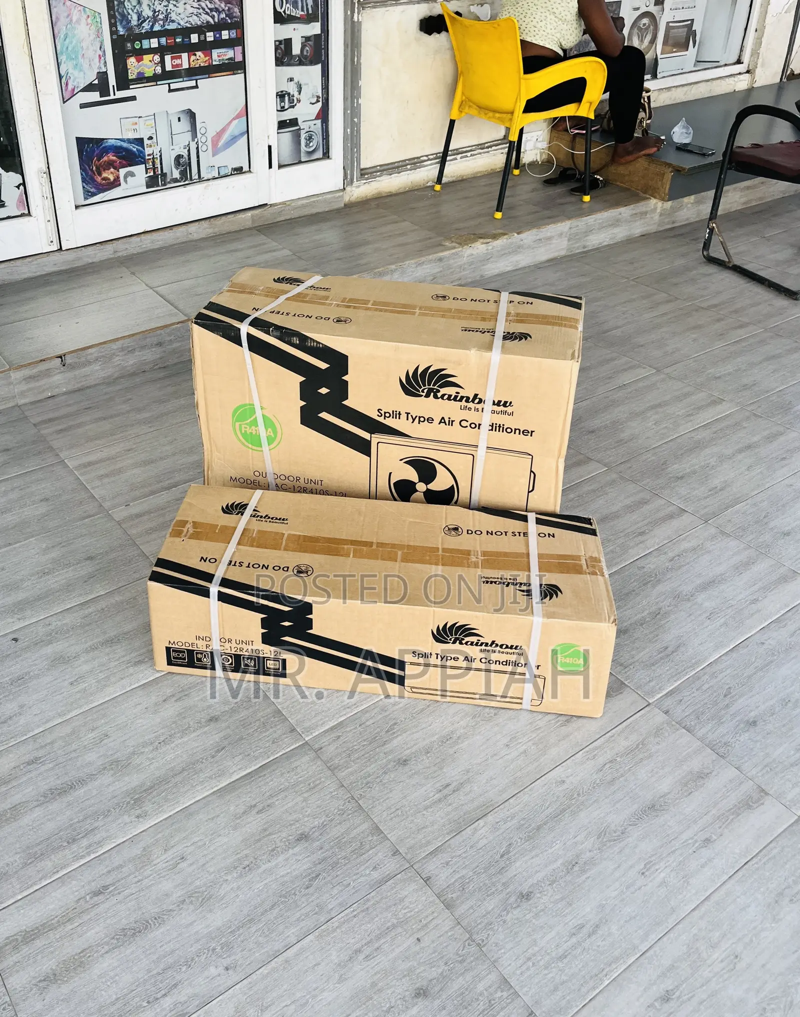 Top Notch 1.5hp R410 Gas Rainbow Electric Air Conditioner.