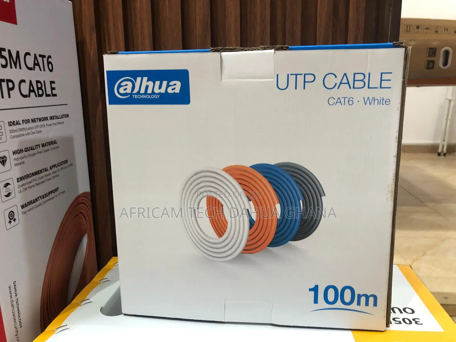 Dahua White Utp Cat6 Cable-100m Full Copper