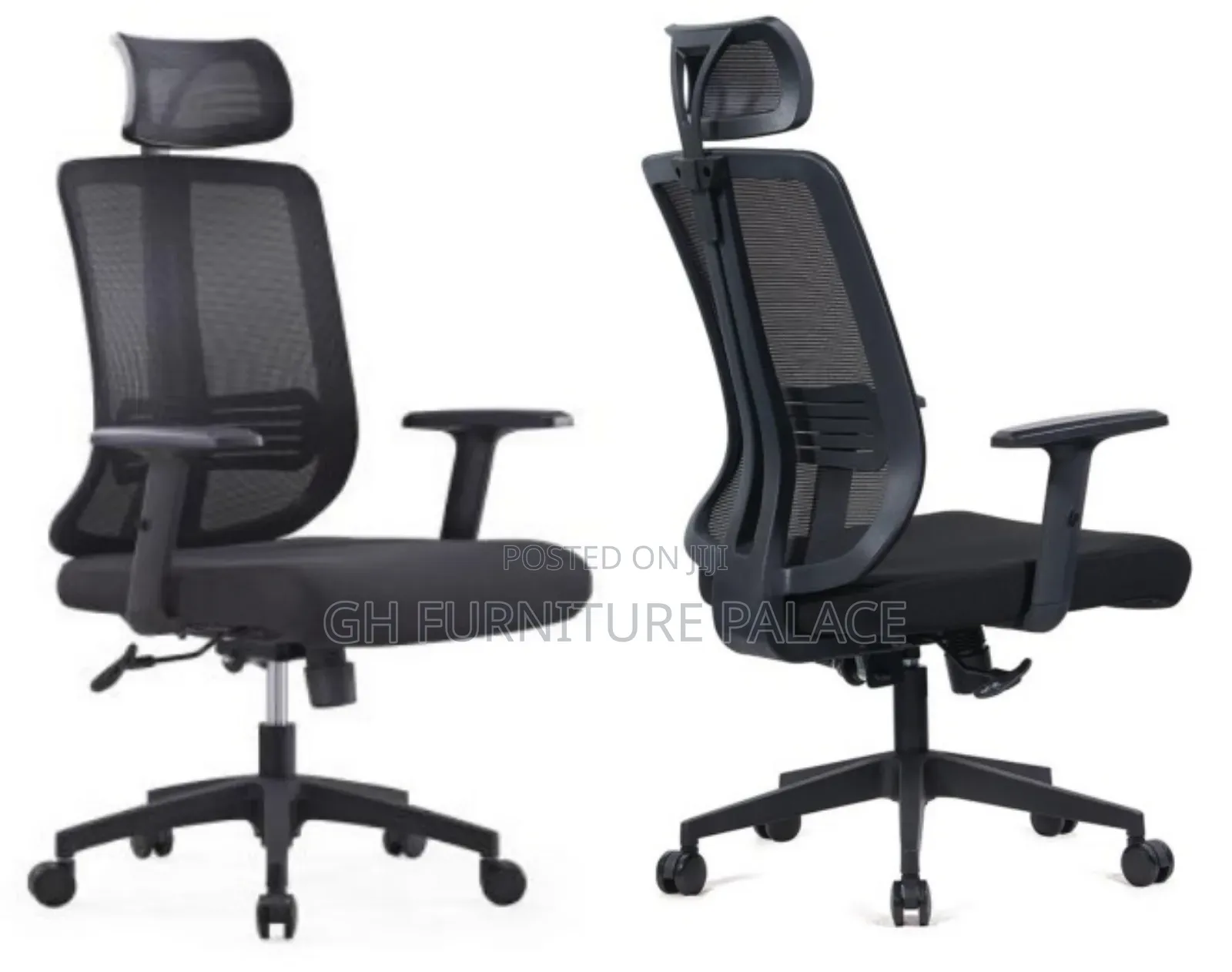 Swivel Mesh Chair ( Black)