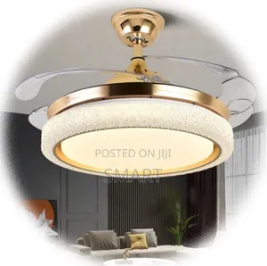 Morden Led Ceiling Fanlight With Bluetooth + Remote Control