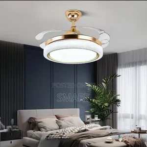 Morden Led Ceiling Fanlight With Bluetooth + Remote Control