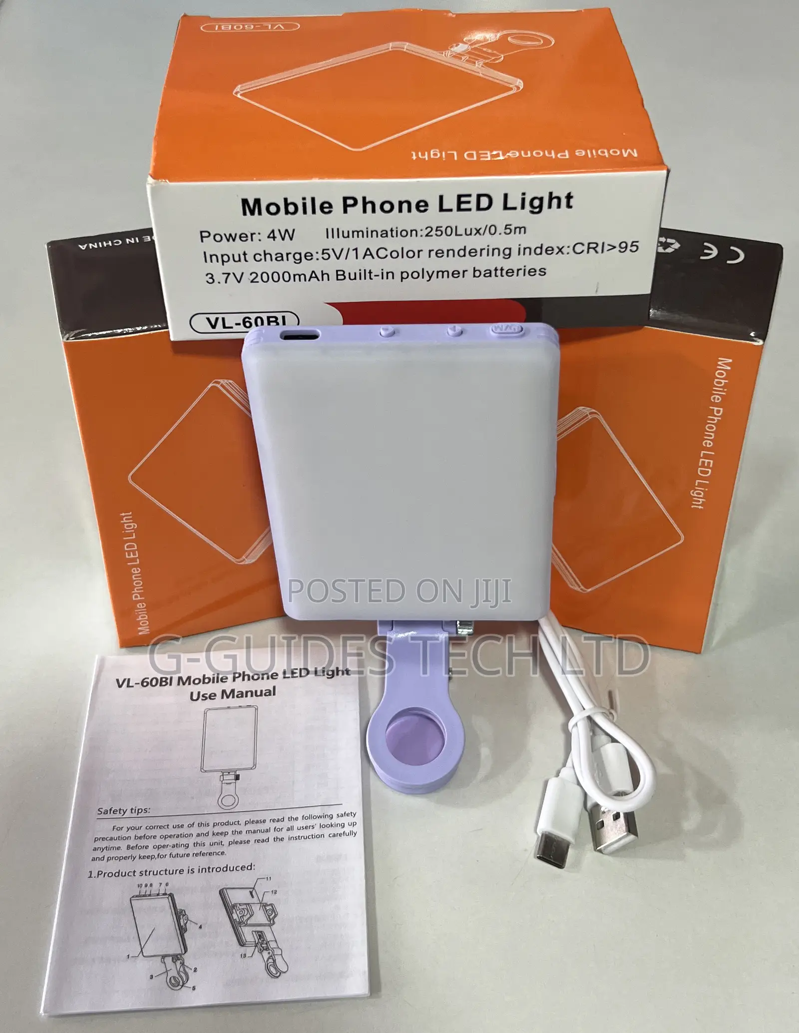 Vl-60bl Mobile Phone Led Light Rechargeable