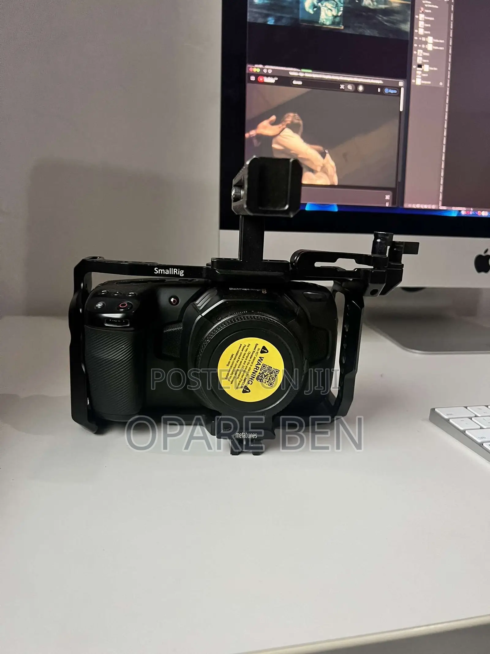 Blackmagic Pocket Cinemacamera With Full Cage Canon Ef Lens Adapter