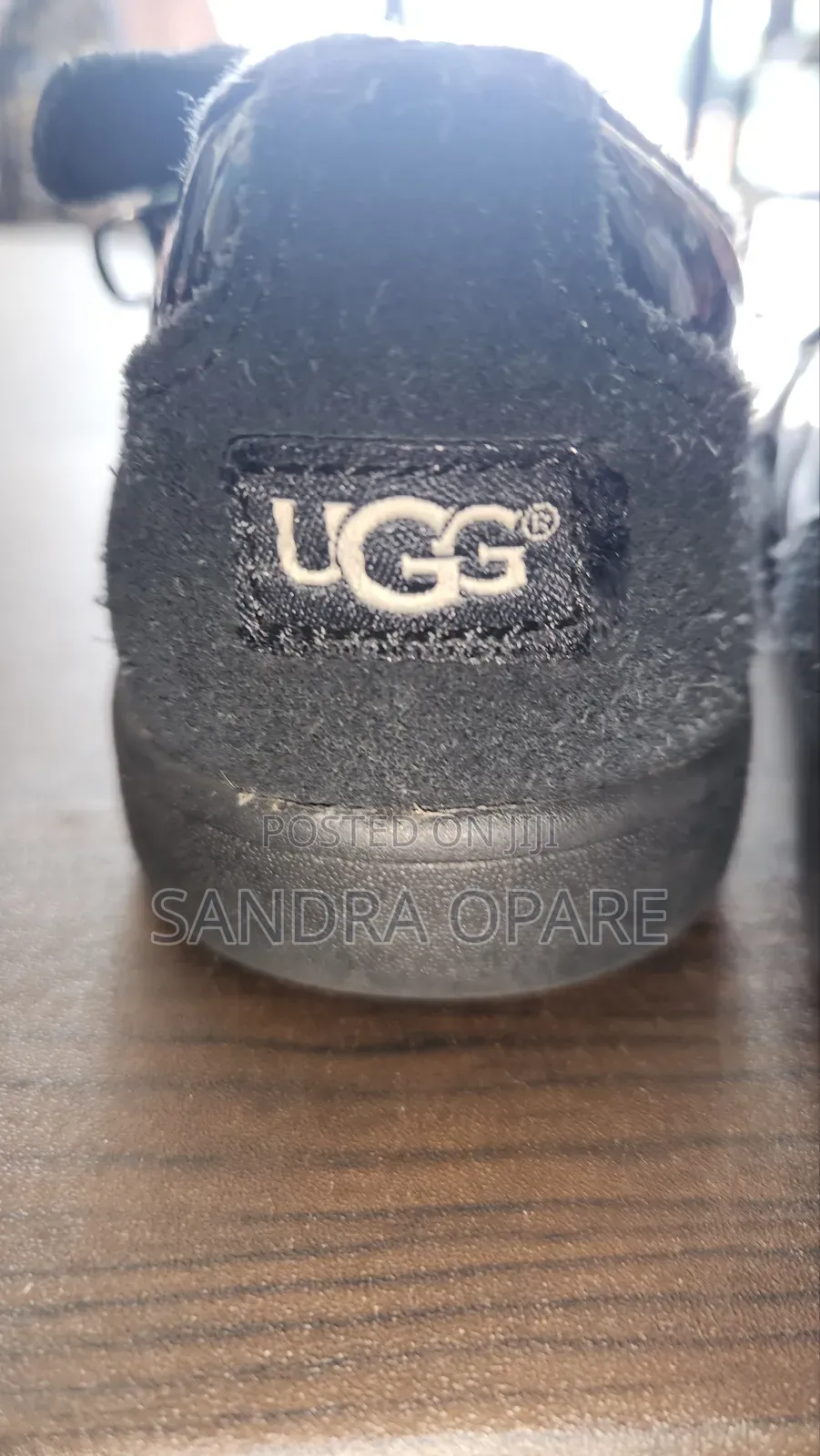 Genuine Ugg Infant Girls Black Shoe.