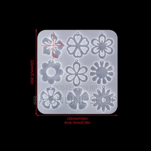 Leaf Flowers Pendent Earring Silicone Molds for Epoxy Resin