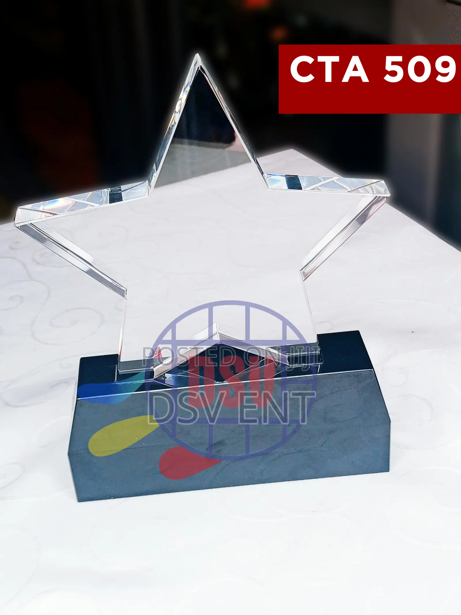 Crystal Plaque Award