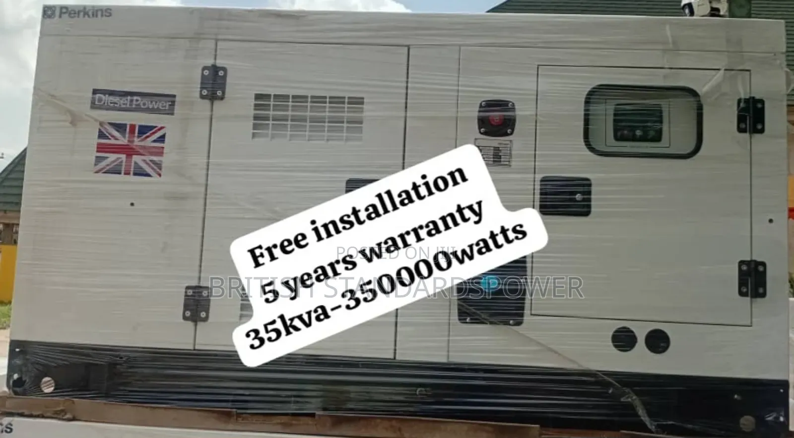 Turbo Power Up 35kva Silent Diesel Generator
