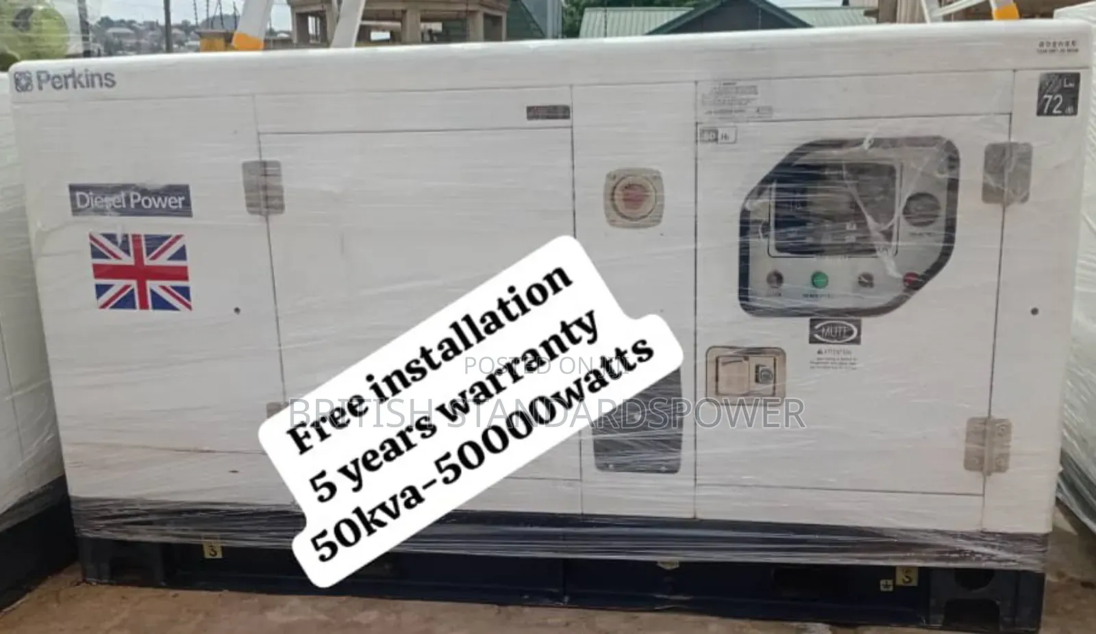 Prolonged Reliability 50kva Silent Diesel Generator