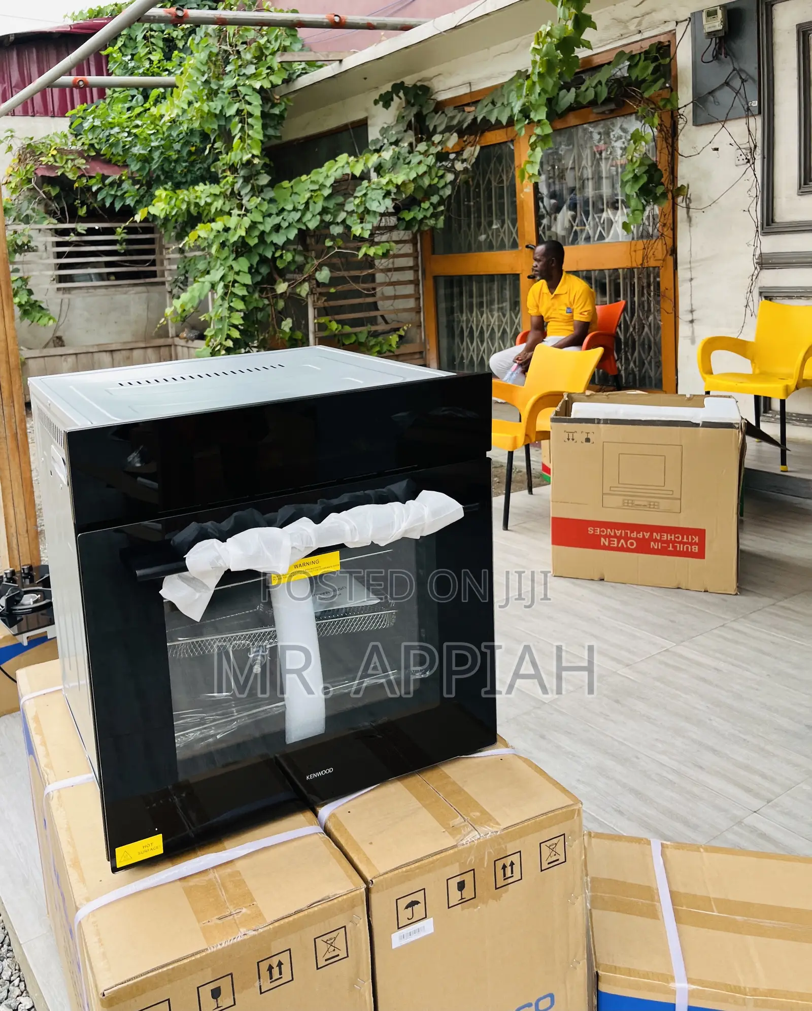 High Quality Kenwood 90cm Tempered Glass Oven(Black).