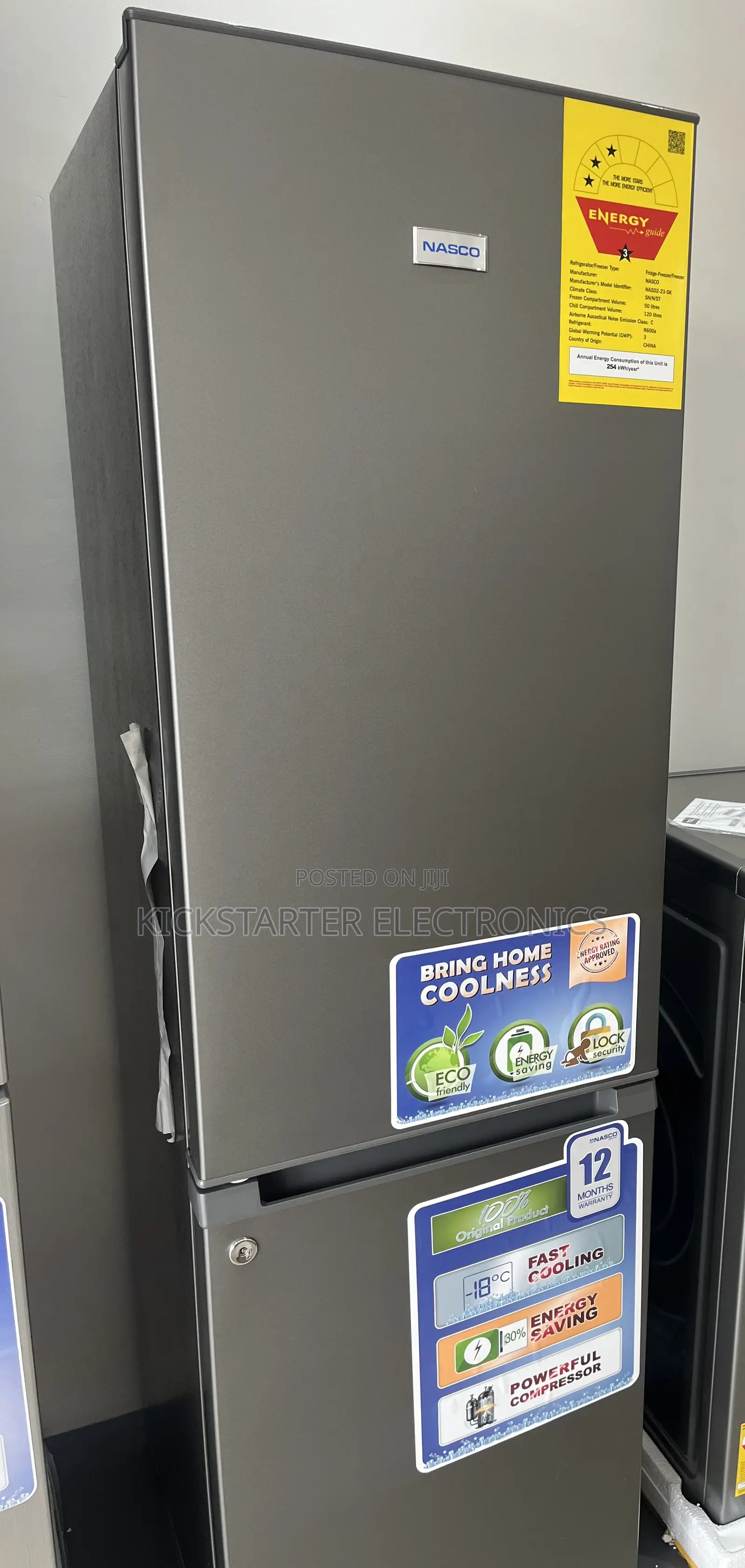 Nasco-170ltr-Bottom-Freezer-Refrigerator-Nasd2-23-Sk