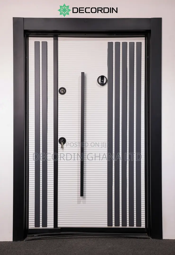 Black And White Pvc Door