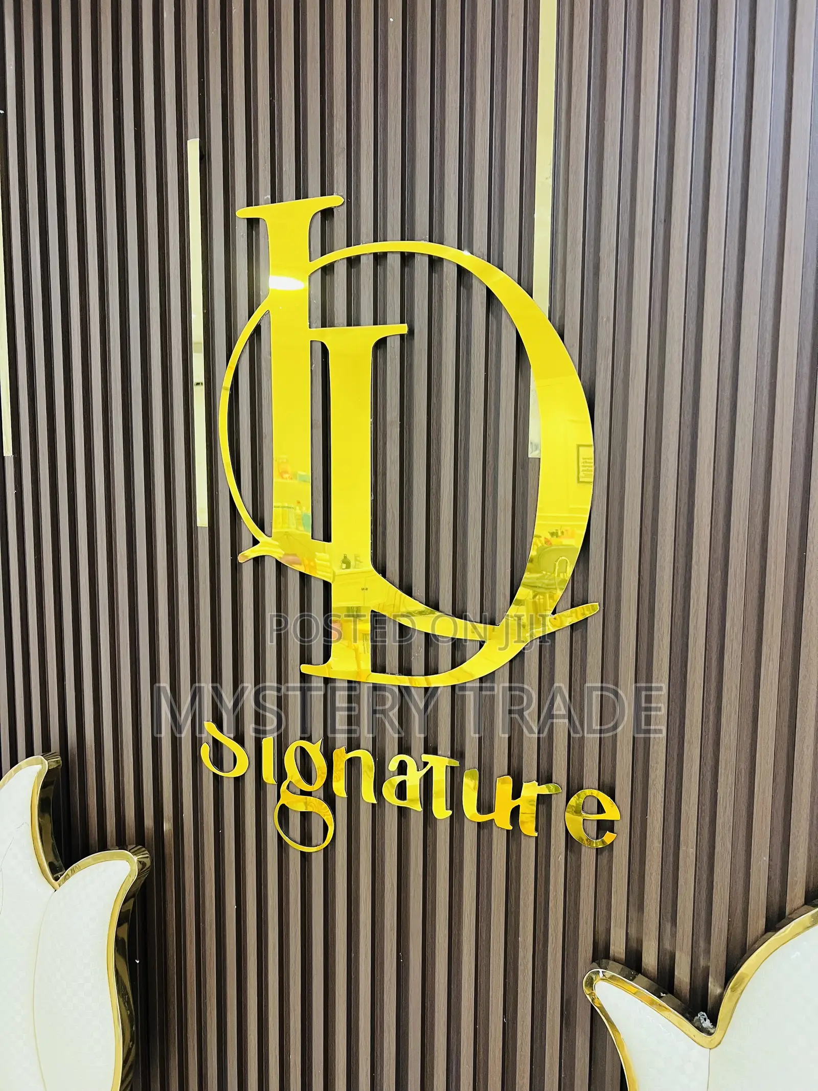 CNC Gold Cutout for Backdrops