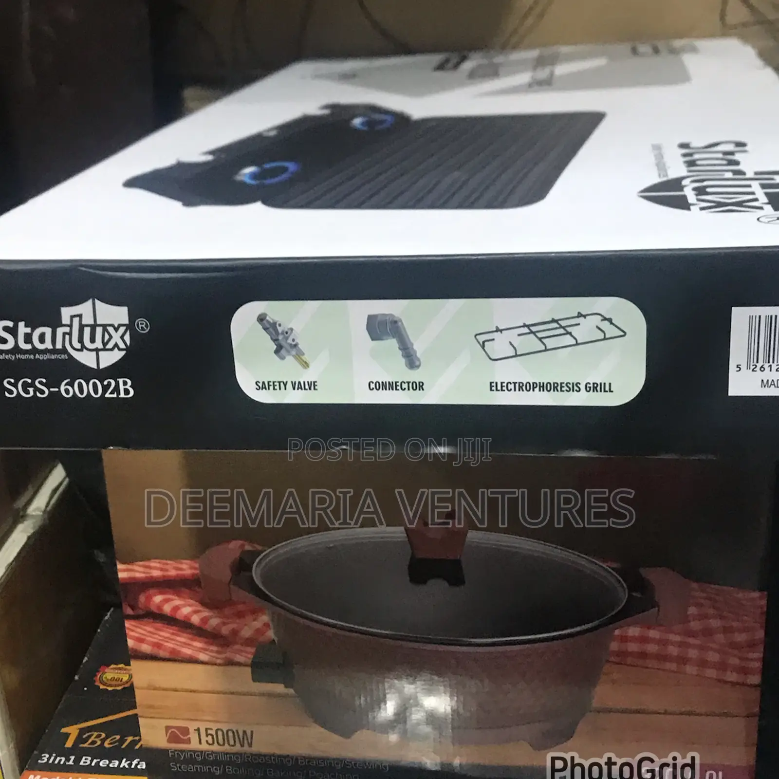 Starlux 2 Burner Deluxe Gas Stove (Sgs-6002b)