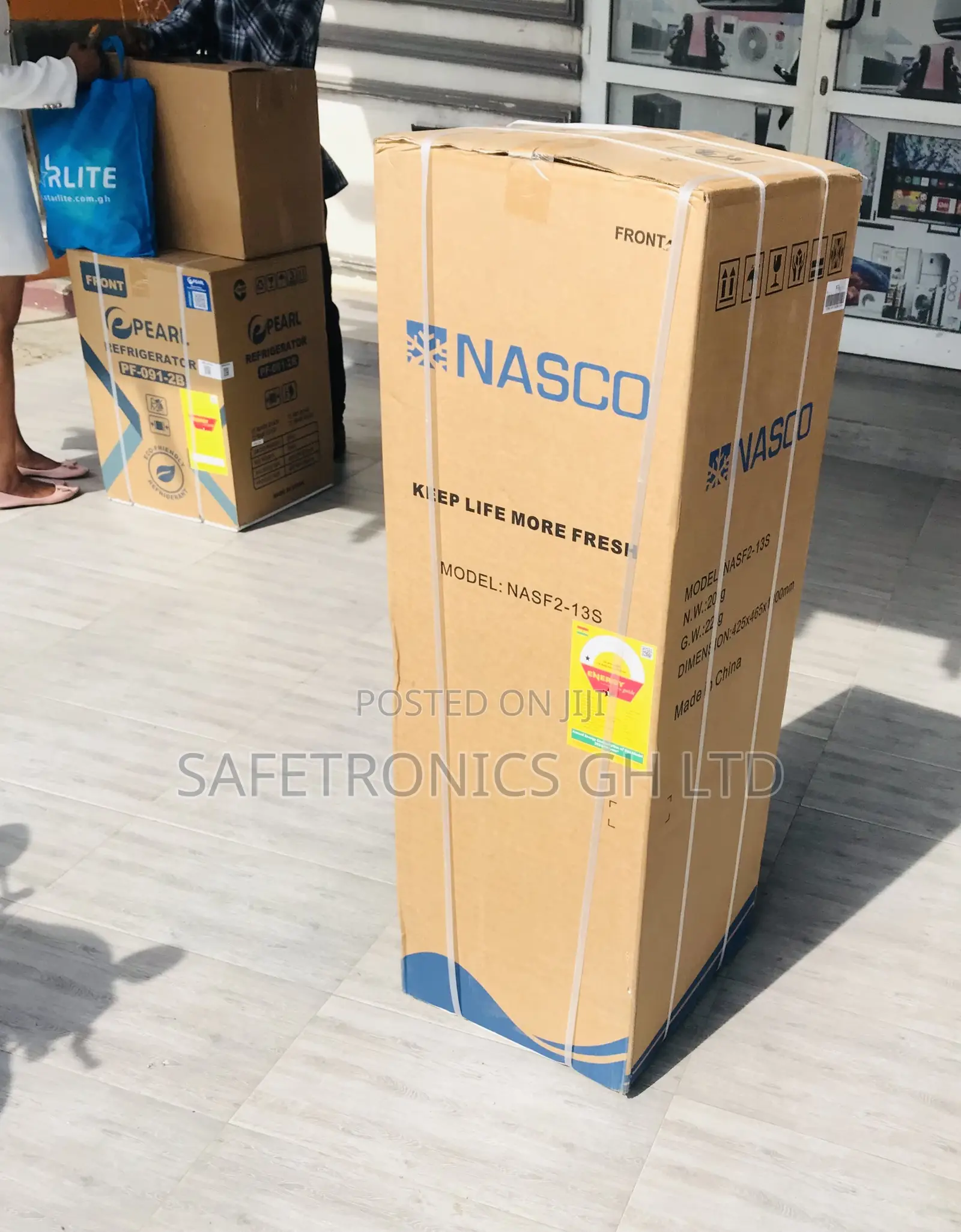 Premium Grey Doubledoor Topfreezer 116l Nas-13s Fridge