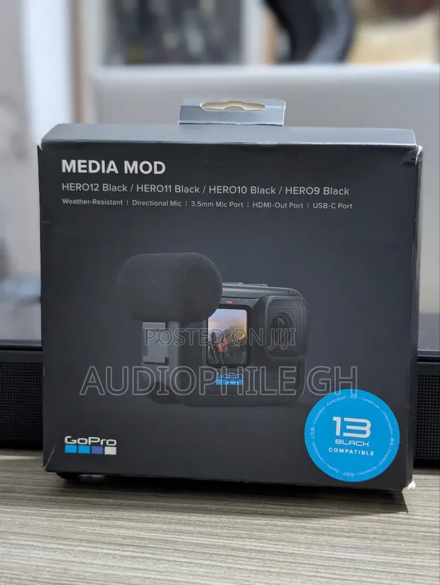 Gopro Media Mod Directional Mic Media Ports Frame in North