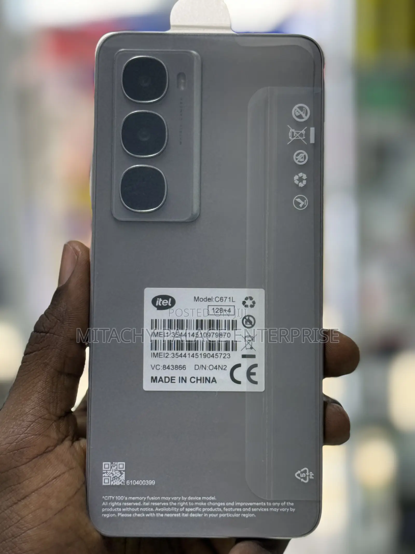 New Itel City 100 128 GB Gray