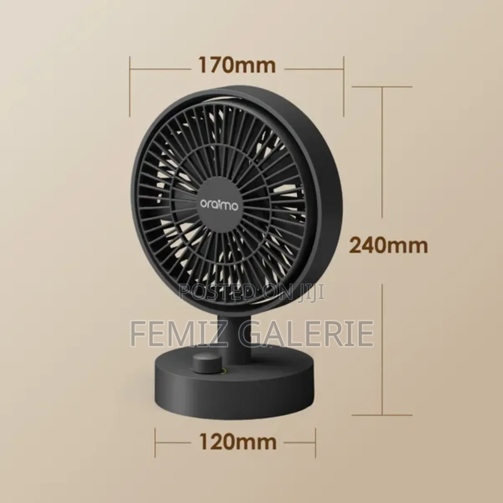 Oraimo Smart Table Fan 5w Mini Fan