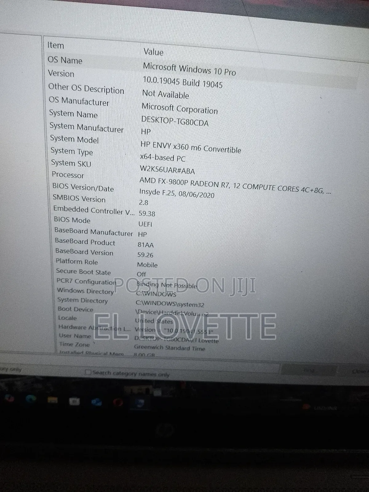Laptop HP Envy X360 8GB AMD SSD 1T