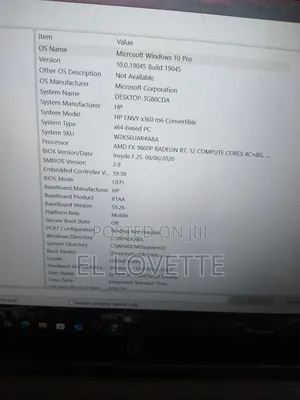 Laptop HP Envy X360 8GB AMD SSD 1T