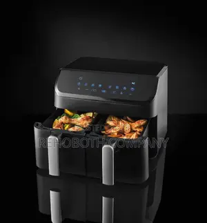 George Home 9 Litre Black Digital Air Fryer Dual Basket