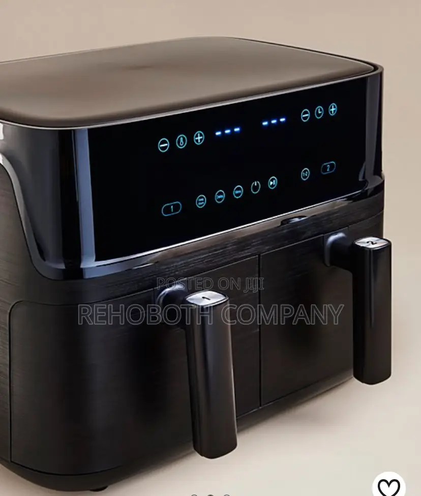 George Home 10 Litre Black Dual Drawer Digital Air Fryer