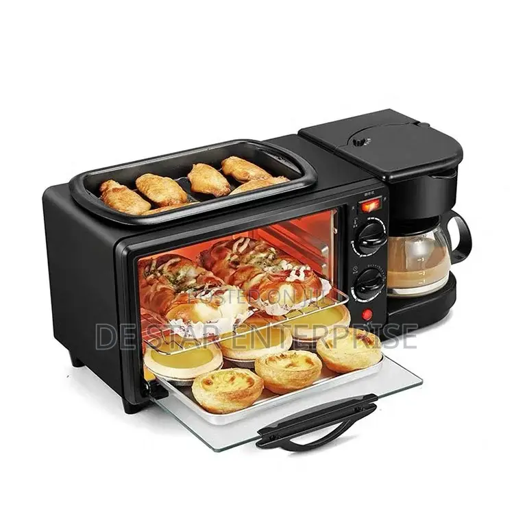 3 in 1 Breakfast Maker Oven for Frying Toasting