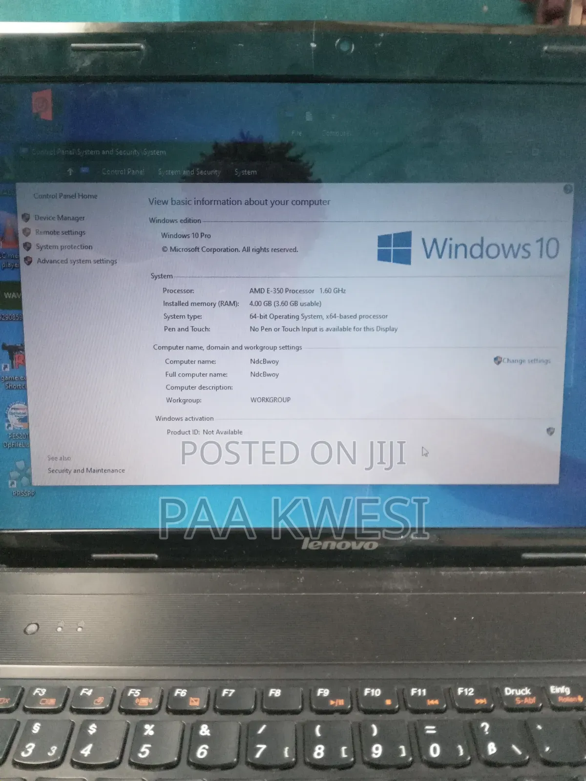 Laptop Lenovo G575 4GB AMD HDD 160GB
