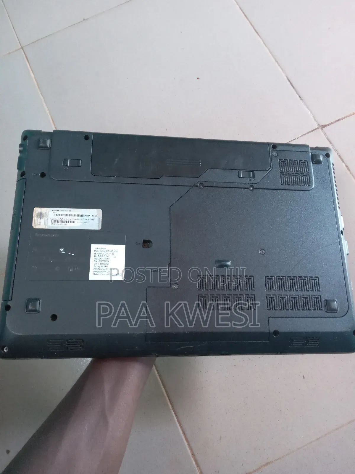 Laptop Lenovo G575 4GB AMD HDD 160GB