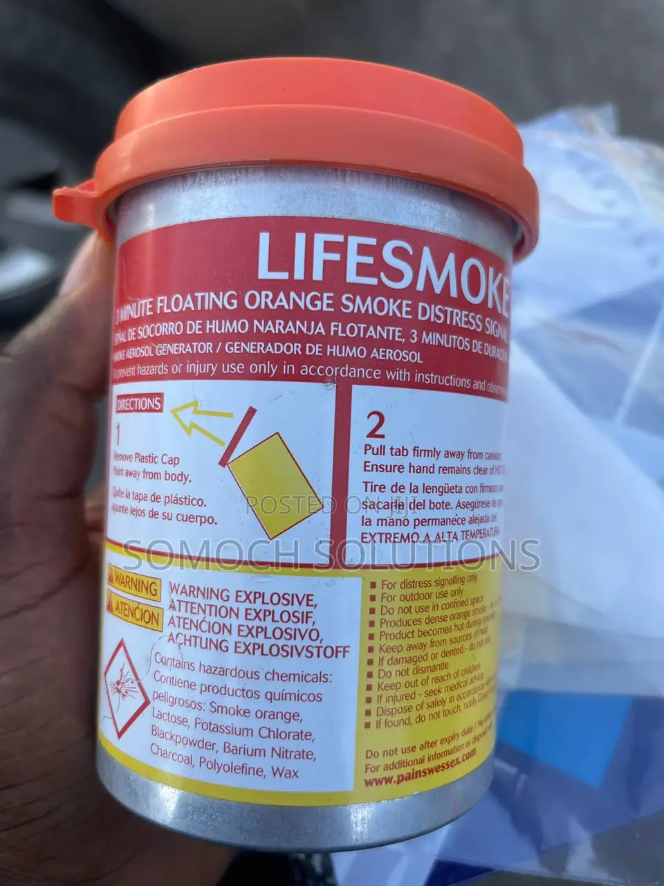 Lifesmoke Premium Fire Safety Smoke Signal Device Marine