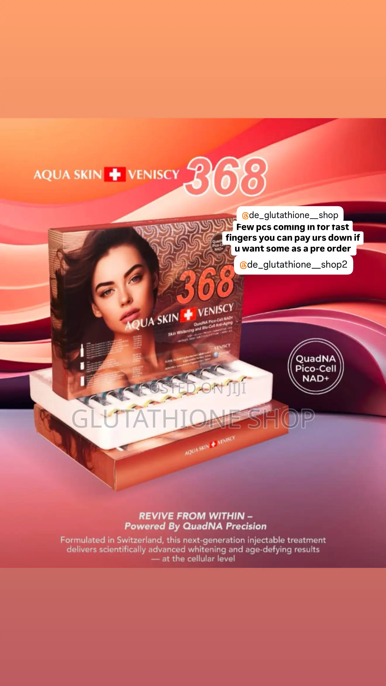 Aqua Skin Veniscy 368 Premium Iv Injection