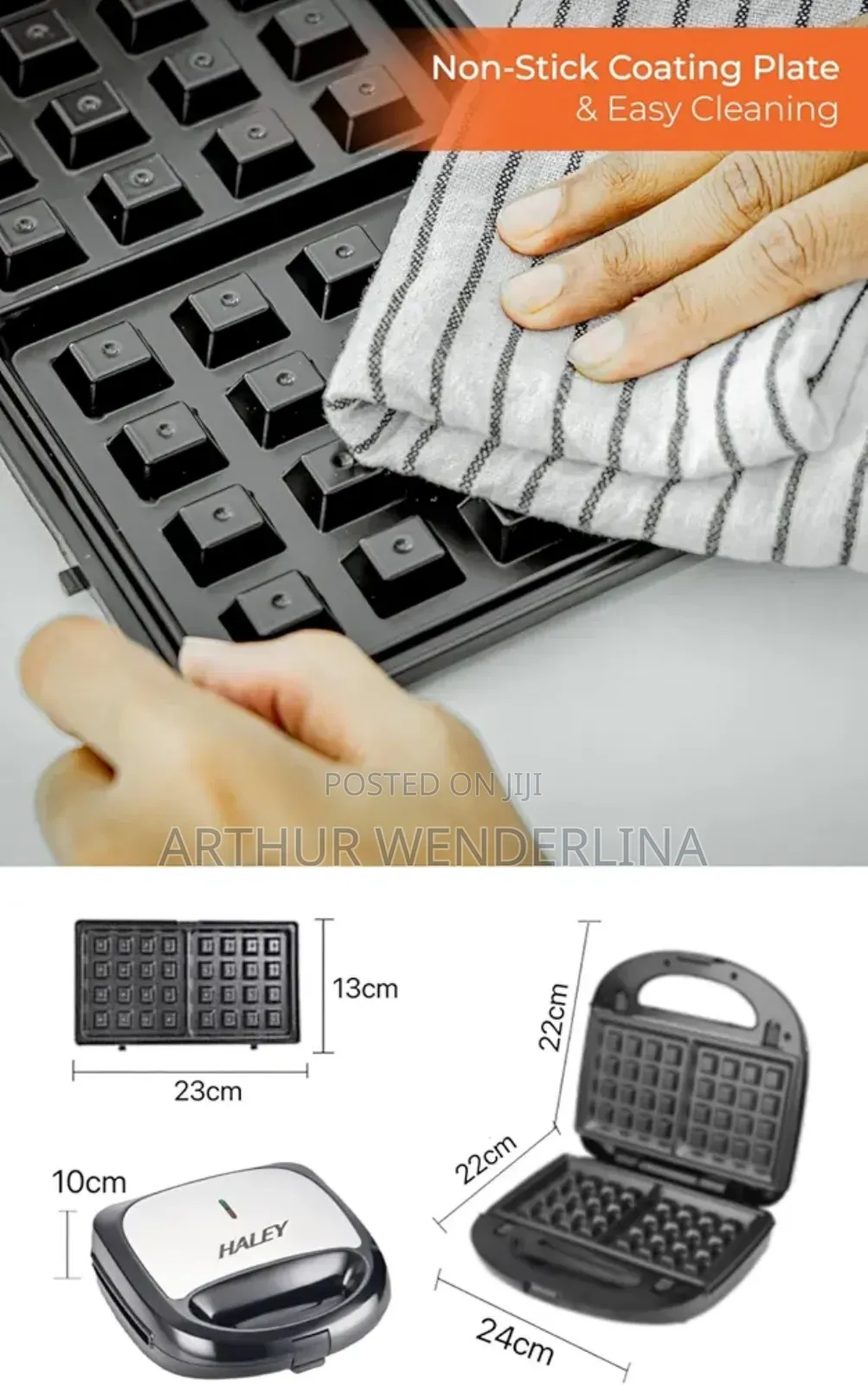Hley 8in 1 Sandwich Maker