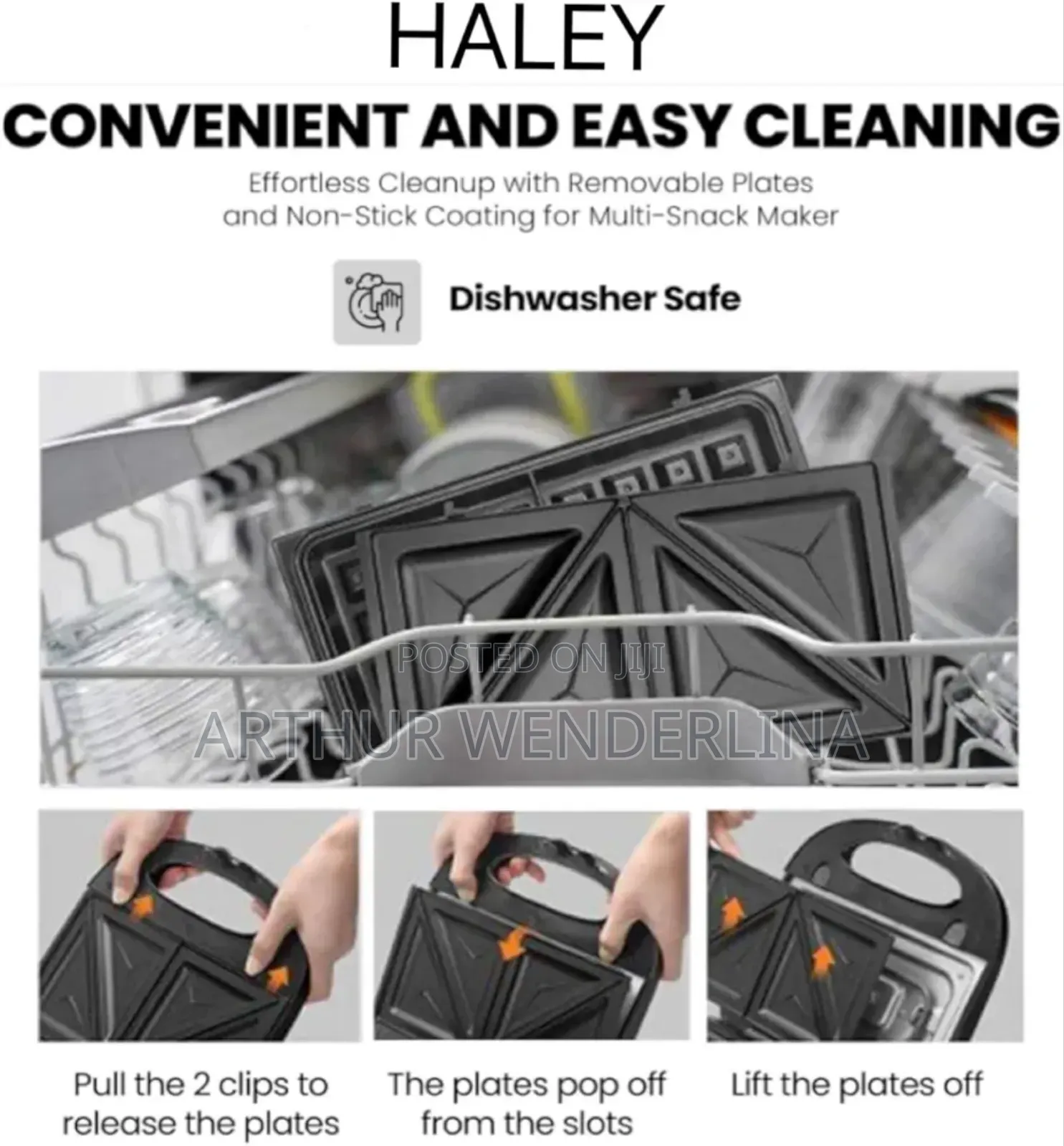 Hley 8in 1 Sandwich Maker