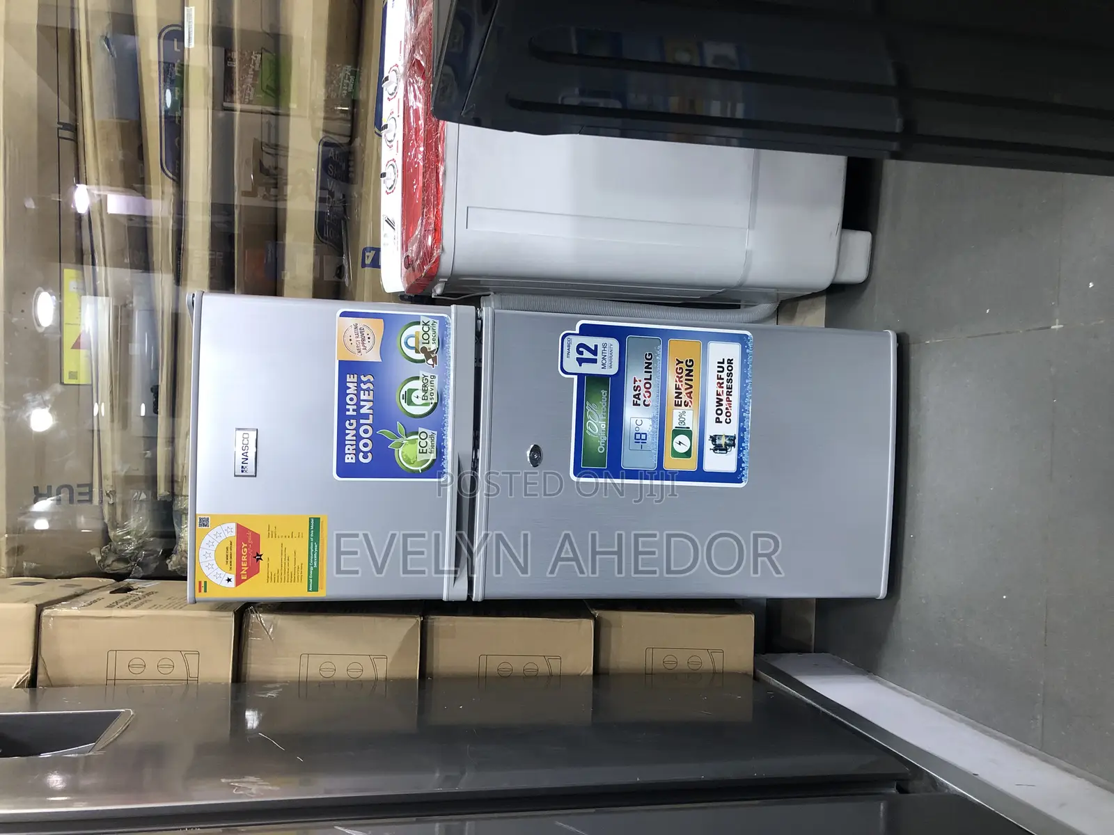 Energy Guide Nasco Double Door Fridge 108 Liters Brand New