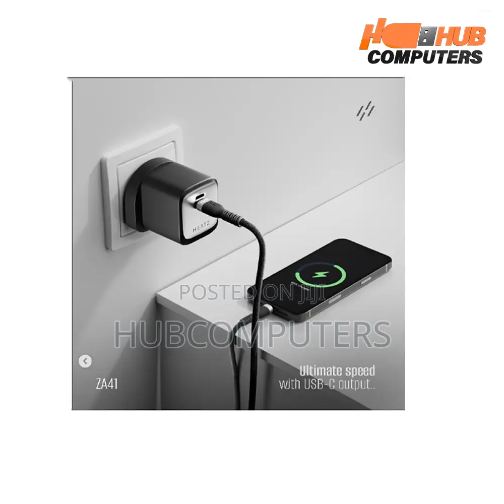 Heatz Za41 35w Adapter With Type C Cable Type C to Lighten
